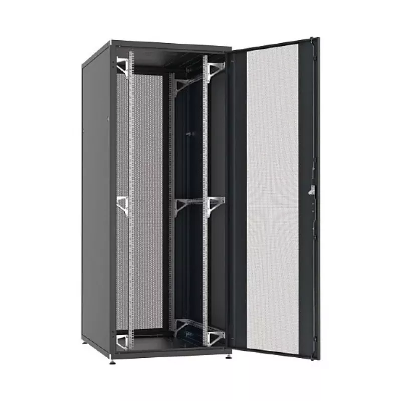 EFB Elektronik PRO 42U 19-calowa szafa serwerowa Szafa sieciowa Jet Black RAL 9005 800x1000mm