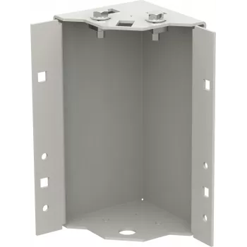 EFB-Elektronik PRO Plinth Corner Kit, Fixed, 200 mm, RAL 7035 Light Grey, 4 Pieces