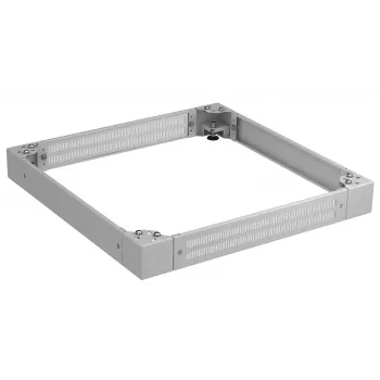 EFB Elektronik PRO Series Plinth 800x800 mm, Height 100 mm, Perforated, Light Grey (RAL 7035)