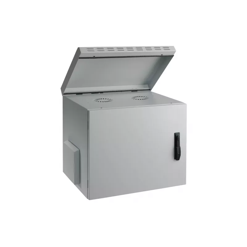 EFB Elektronik 19 cali szafa ścienna IP55 9U drzwi szklane głębokość 600 mm RAL7035