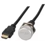 EFB Elektronik IP67 gniazdo panelowe HDMI, M25, HDMI A-A żeńskie-męskie, port serwisowy, linka zabezpieczająca, 1,0 m