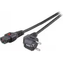 EFB Elektronik Przewód zasilający CEE7/7 Kątowy 90° - C13 180° IEC Lock Czarny 5.0 m