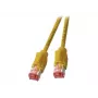 EFB Elektronik RJ45 Patch Cable Cat.6A S/FTP LSZH Draka UC900 TM21 Yellow 0.25m