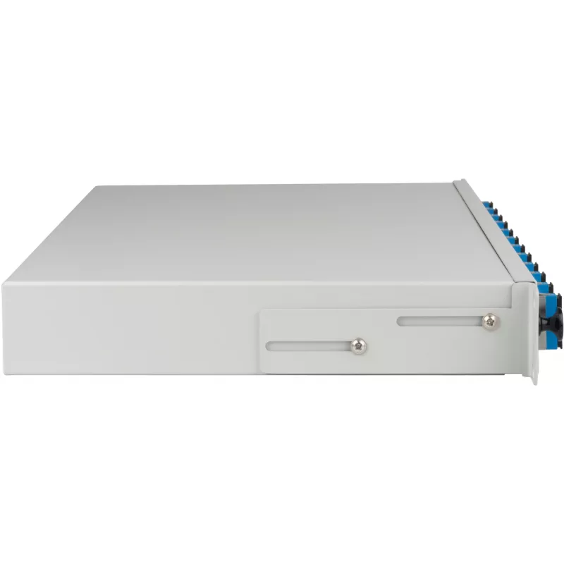 EFB Splice Box SC OS2 Extendable 24 Pigtails 12 Couplings 1U Rack