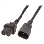 EFB Electronics Przedłużacz do urządzeń grzewczych C14 180° - C15 180° Czarny 3 m 3 x 1,00 mm² VDE (EK585.3V2)
