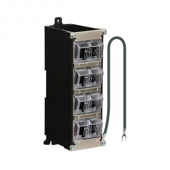 EFB Elektronik Keystone Distribution Housing 8-Port for DIN Rail and Wall Mount, Plastic, Light Grey