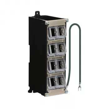 EFB Elektronik Keystone Distribution Housing 8-Port for DIN Rail and Wall Mount, Plastic, Light Grey