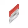 Weidmüller ZQV 1.5N/10 RD Złączka krzyżowa, 10-biegunowa, 1,5 mm², czerwona, Wemid, 20 sztuk