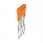 Weidmüller ZQV 2.5N 3 Cross-Connector, A-Series, 2.5 mm², 3-Pole, Orange
