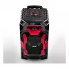 Leicke DJ ROXX TROLLEY PRO Przenośny System Nagłośnieniowy PA z Bluetooth, 100W RMS, 10-calowy głośnik niskotonowy, Oświetlenie LED, Wózek, Mikrofon, Pilot