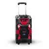 Leicke DJ ROXX TROLLEY PRO Przenośny System Nagłośnieniowy PA z Bluetooth, 100W RMS, 10-calowy głośnik niskotonowy, Oświetlenie LED, Wózek, Mikrofon, Pilot