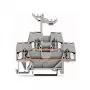 WAGO 280-519 2-przewodowa listwa zaciskowa Push-in CAGE CLAMP, 2,5 mm², szary, montaż na szynie DIN