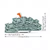 WAGO 2003-6641 Płyta końcowa do serii TOPJOB S 2003, szara, szerokość 5,2 mm