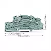 WAGO 2003-6642 Zacisk przelotowy, TOPJOB® S, 2-przewodowy, 4 mm², szary, 800 V, 24 A