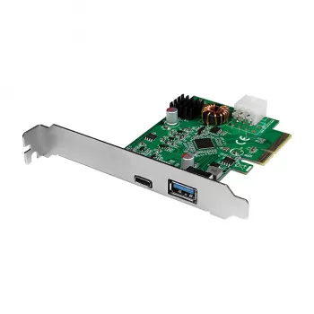 Karta LogiLink PCI Express USB 3.2, 5 Gb/s, 2 zewnętrzne + 3 wewnętrzne porty USB-A