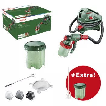 Pistolet malarski Bosch PFS 5000 E 1200 W Wydajność 500 ml/min + mieszadło (0.603.207.202)