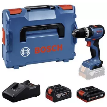 Bosch Professional GSB 18V-52 wiertarka udarowa akumulatorowa z 2 akumulatorami 18V w L-BOXX (Retail)