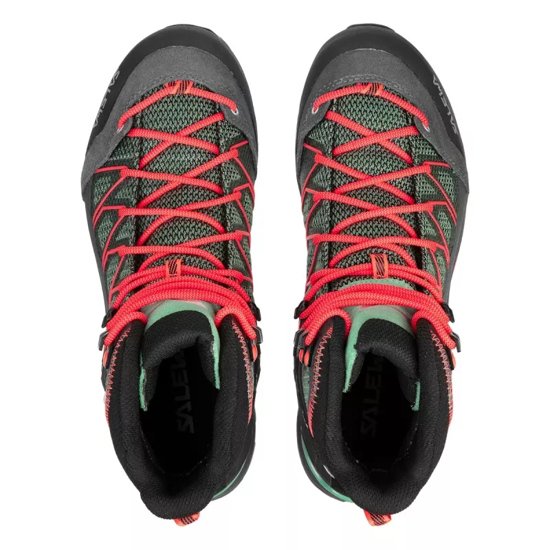 Salewa Mountain Trainer Lite Mid GTX Women's Hiking Boots - Green (Malta/Lagoon) Size 36.5