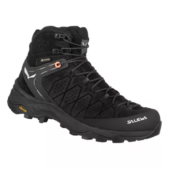 Buty turystyczne SALEWA Alp Trainer 2 Mid GTX dla kobiet - Czarny/Czarny - UK 5.5 (EU 38.5)