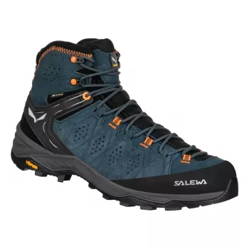 Buty turystyczne SALEWA Alp Trainer 2 Mid GTX - Dark Denim/Fluo Orange - UK 11 (EU 46)