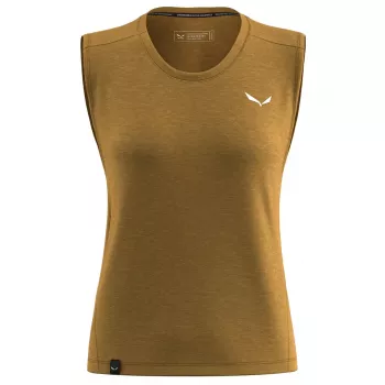 Salewa Eagle Minilogo Am Tank Top - Golden Brown - Rozmiar M