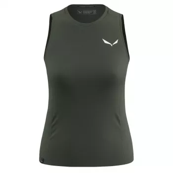 Damski tank top Salewa Puez Dry - M, Dark Olive