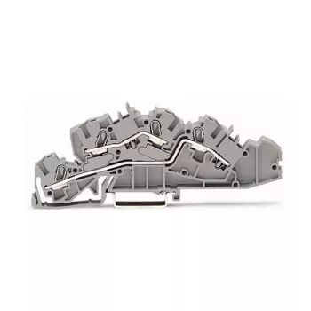 WAGO 2005-7642 Przelotowa listwa zaciskowa, 4 mm², 32 A, 400 V, szary, CAGE CLAMP