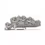 WAGO 2005-7642 Przelotowa listwa zaciskowa, 4 mm², 32 A, 400 V, szary, CAGE CLAMP