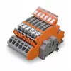 WAGO 2007-8875 Listwa zaciskowa do przekładników prądowych, 1-biegunowa, szara, Push-in CAGE CLAMP, 41 A, 1000 V, szyna DIN