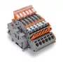 WAGO 2007-8875 Listwa zaciskowa do przekładników prądowych, 1-biegunowa, szara, Push-in CAGE CLAMP, 41 A, 1000 V, szyna DIN