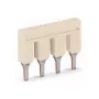 WAGO 2006-403 Przelotowy blok zaciskowy, 41 A, 6 mm², szary