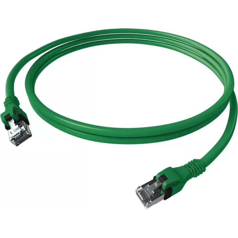 EasyLan DualBoot Push Patch Cable Cat.6A S/FTP Zielony 7,5m