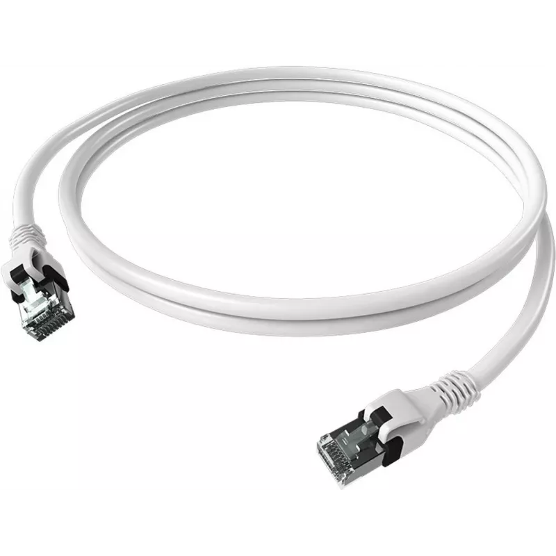 EasyLan saCon DualBoot Patch Cable Cat.6A S/FTP White 2.0m