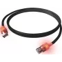 EasyLan DualBoot LED Patch Cable RJ45 S/FTP Cat.6A (Class EA) złączem SaCon LSOH Czarny 7,5 M