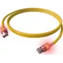 EasyLan DualBoot LED Patch Cable RJ45 S/FTP Cat.6A (Class EA) - with saCon Plug - LSOH - Yellow - 7m