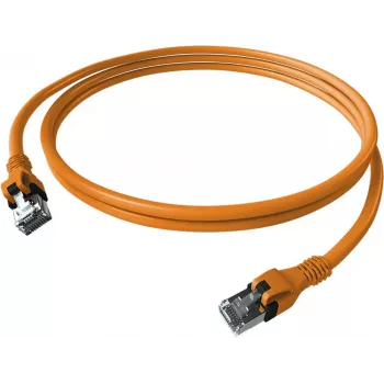 EasyLan DualBoot Push Patch Cable Cat.6A S/FTP Orange 7.5m