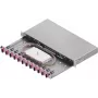 ZVK Easylan LWL Splice Enclosure Basic 1U 12x SC-Duplex OM4 Sliding Drawer Black