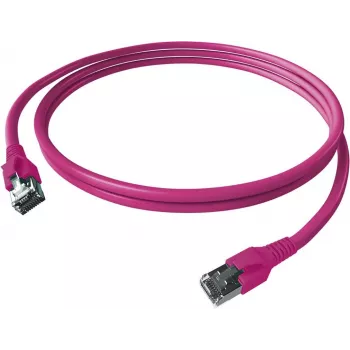EasyLan FlexBoot Cat.6A S/FTP Patch Cable, Violet, 3.0m