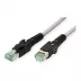 EASYLAN VarioBoot Cat.6A S/FTP Patch Cable Grey 3m