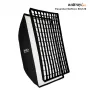 Walimex Pro Softbox Essential 80x120 cm Prostokątny Softbox z mocowaniem Bowens, srebrnym wnętrzem, dyfuzorami, torbą transportową