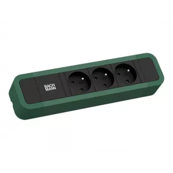 Bachmann PRIMO 2 3xUTE 2,0m 350.224 CEE 7/7 RAL 6028 Pine Green Listwa zasilająca