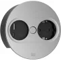 Listwa zasilająca Bachmann TWIST 2 z 1x gniazdem Schuko i 1x USB A/C, kabel 2,0 m, czarny/stal nierdzewna