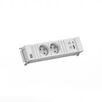 Bachmann POWER FRAME 2x Schuko Outlet 1x USB A/C 22W 0,2m GST18