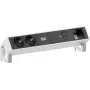 Bachmann DESK2 Moduł zasilania biurkowego 2x Schuko 1x USB-C 100W 1x Gniazdo modułu dodatkowego 1m Kabel INOX