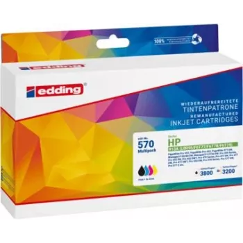 EDDING Wkład atramentowy 18-570 Kompatybilny z HP 913A Czarny/Cyjan/Magenta/Żółty 4 szt.
