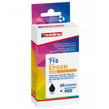 EDDING Kompatybilny wkład atramentowy czarny do Epson 503XL T09R1 (18-715)