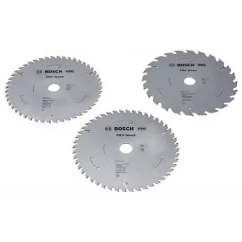 BOSCH POWERTOOLS PRO Brzeszczot do piły tarczowej do drewna 165 mm (zestaw promocyjny 3 szt.)