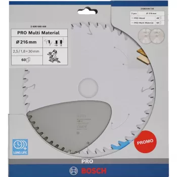 BOSCH PRO Brzeszczot do drewna/wielomateriałów 216mm, podwójny zestaw