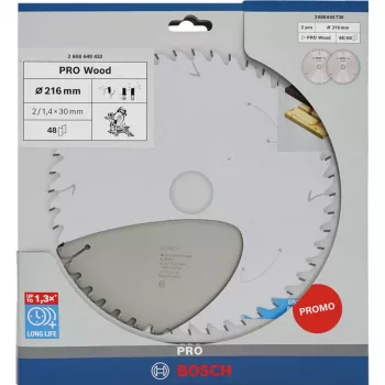 BOSCH POWERTOOLS PRO Brzeszczot do drewna 216 mm (zestaw promocyjny 2 szt.)