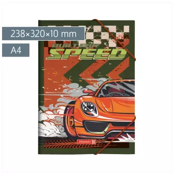 BRUNNEN Fast Wheels Dokumentowa Teczka A4 Czerwony/Zielony